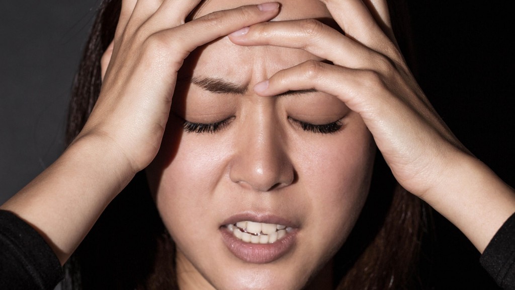 Close up of stressed woman