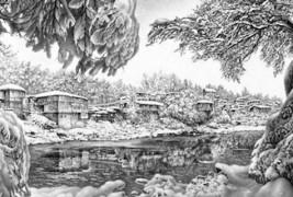 Реалистички пејзажи направени само со молив