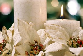 Декорација на Божиќни свеќи