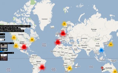 Светската улична уметност на интерактивна мапа