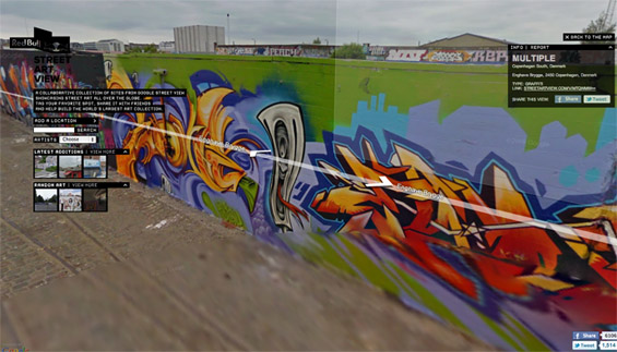 Светската улична уметност на интерактивна мапа