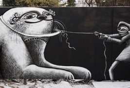 Фантастични црно-бели графити