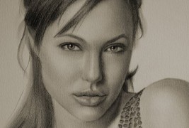 Маркантни портрети на ѕвездите нацратни во техника молив