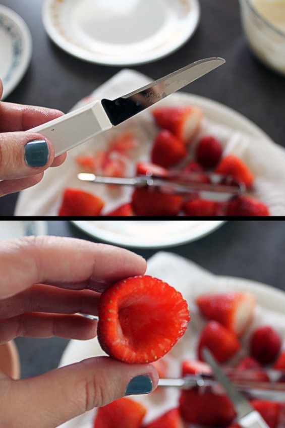 Јагоди полнети со чизкејк