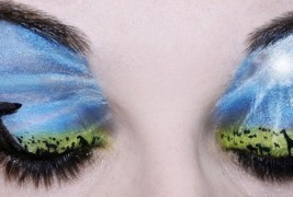 Волшебно нашминкани очни капаци