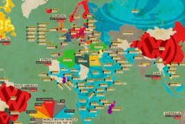 Најпродаваните автомобили во земјите ширум светот
