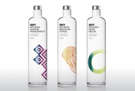 Прекрасно дизајнирани шишиња за вотка