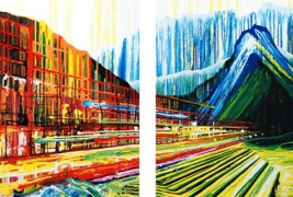 Слика без четка, со помош на гравитацијата