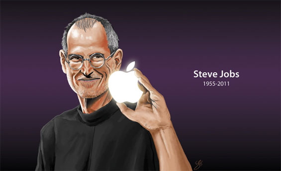 Илустрации во сеќавање на Стив Џобс