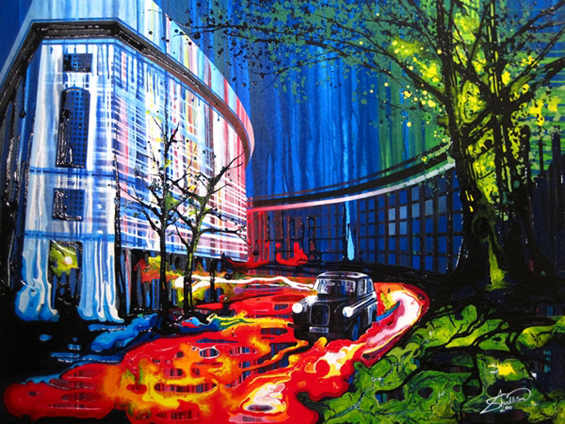 Слика без четка, со помош на гравитацијата