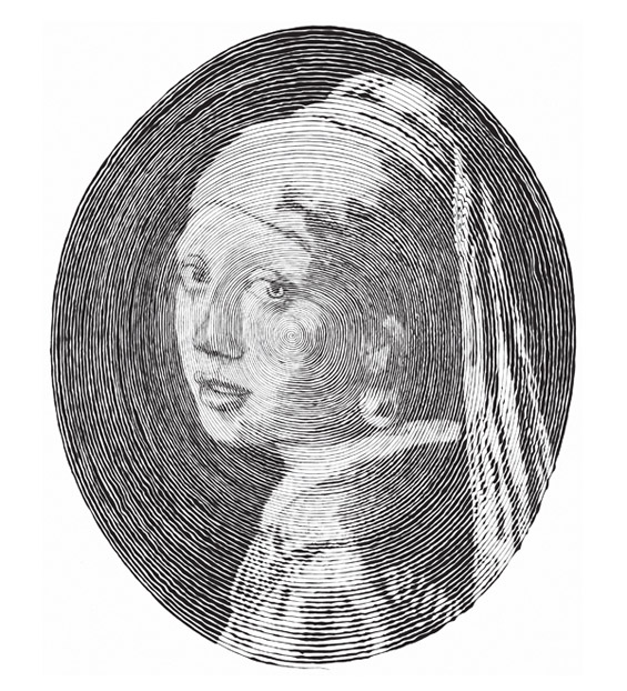 Кружни портрети нацртани без подигање на пенкалото