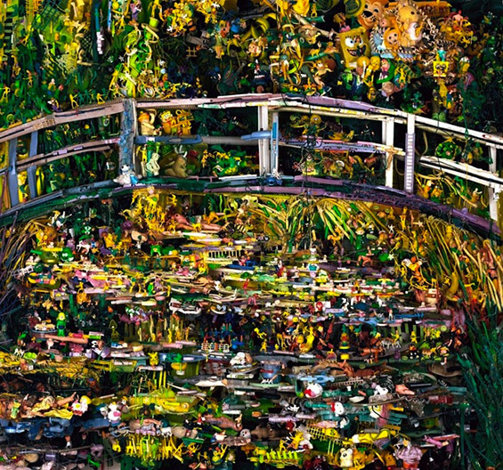 Есенски пејзажи направени од ѓубре