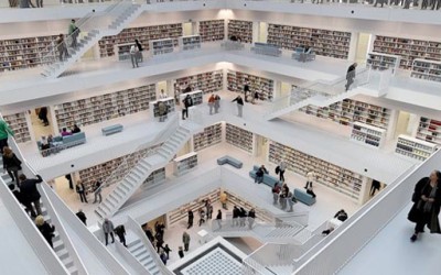 Ултра модерна библиотека во Штутгарт