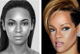 Автентични портрети на познатите нацртани на Ајпед