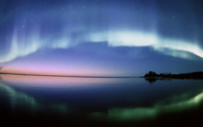 Волшебната поларна светлина на небото
