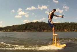 Скијање на вода на шанкерско столче