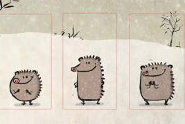 Три слатки ежиња ви посакуваат среќни празници