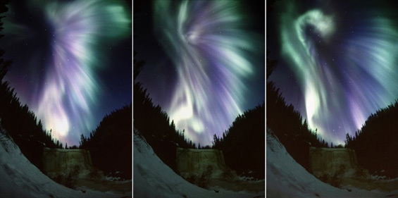 Волшебната поларна светлина на небото