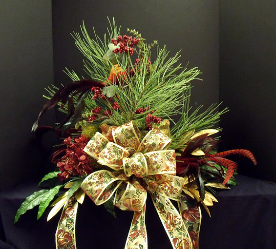 Божиќни цветни декорации