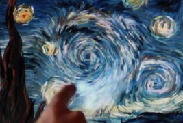 Интерактивна репродукција на „Ѕвездена ноќ“ од Ван Гог