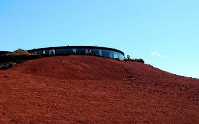Ресторан на врв на вулкан