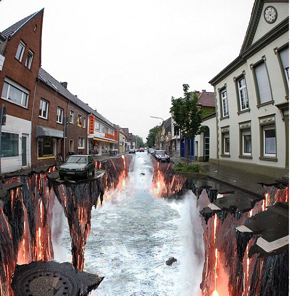 Импресивна 3Д улична уметност