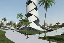 Кула во форма на палма во богатиот Дубаи