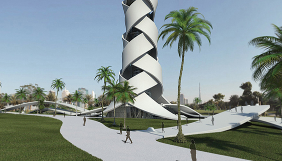 Кула во форма на палма во богатиот Дубаи