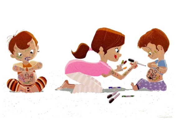 Илустрации од најубавите семејни моменти