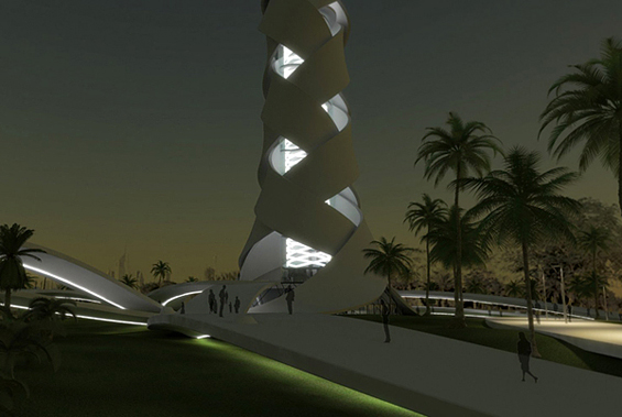 Кула во форма на палма во богатиот Дубаи