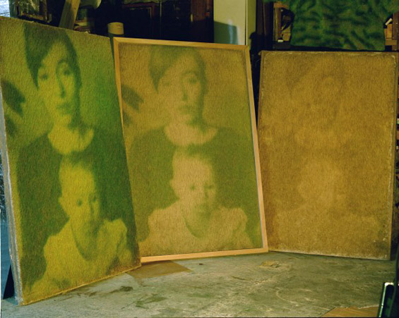 Еко уметност: портрети од вистинска трева