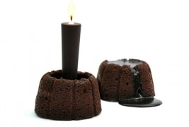 Чоколадна свеќа која можете да ја изедете