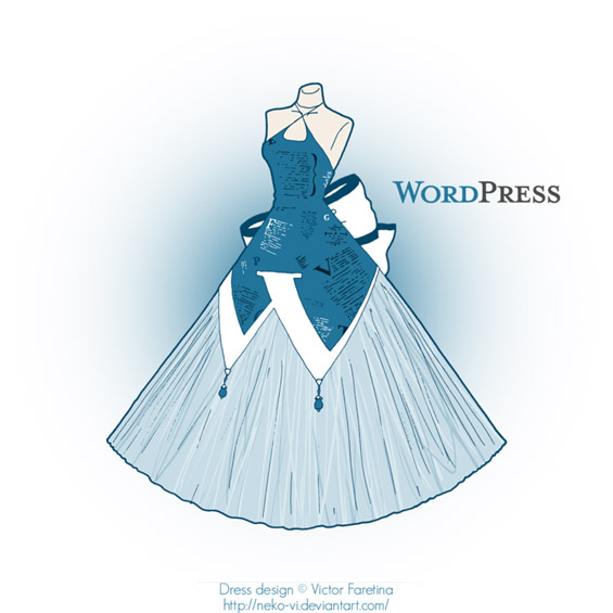 Познатите веб-сајтови преобразени во вечерни фустани