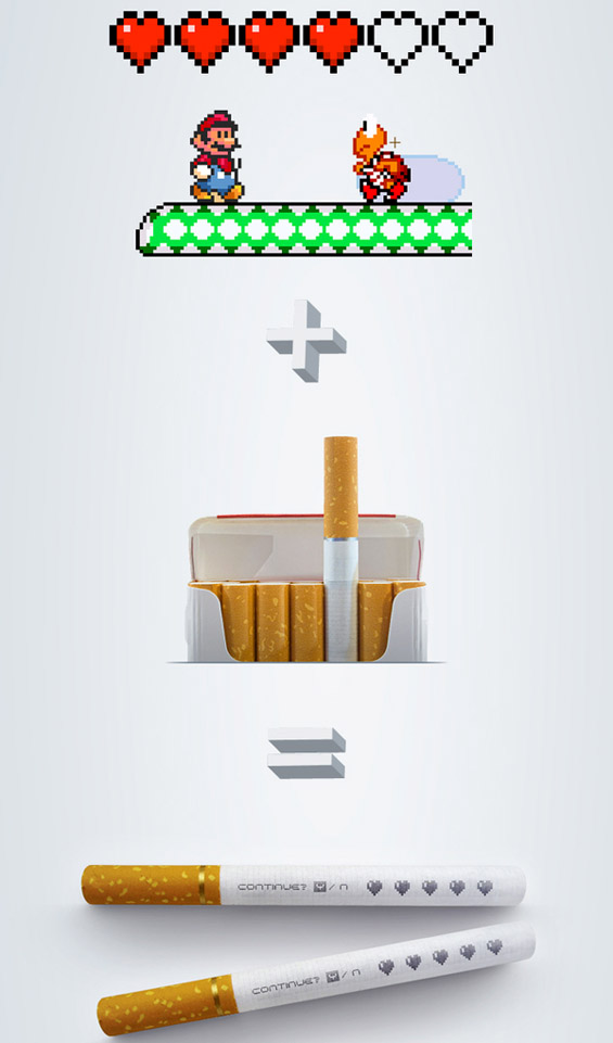 Супер Марио во мисија против пушењето