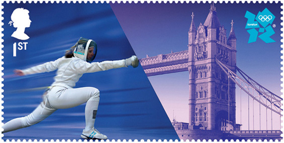 Поштенски марки инспирирани од Олимписките игри во Лондон