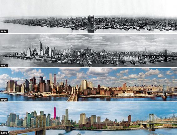 Развојот на Њујорк од 1879 година до денес