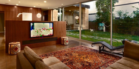 Современи дневни соби со отворен поглед кон надвор