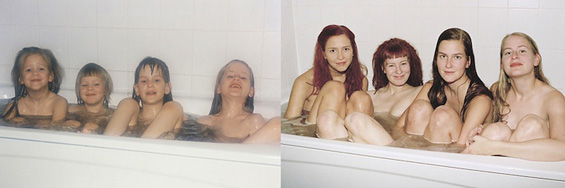 (4) Четири сестри обновуваат фотографии од детството Четири сестри обновуваат фотографии од детството