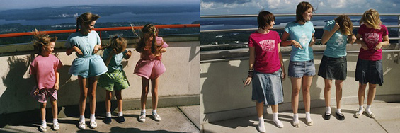 (6) Четири сестри обновуваат фотографии од детството Четири сестри обновуваат фотографии од детството