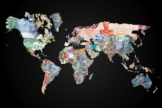 Мапи на светот направени со парите од државите