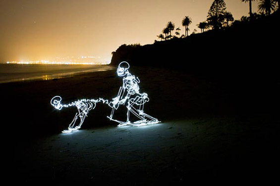 Светлечки скелети во Лос Анџелес