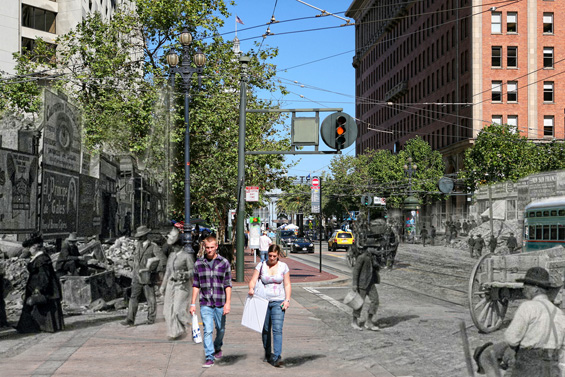 Сан Франциско некогаш и денес претопен во маестрални фотографии