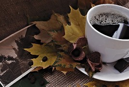 Есенска кафе-позадина за вашиот десктоп #2