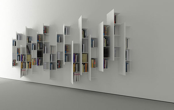 „Откачени“ полици за кул домашни библиотеки