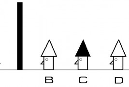 Загатка: Четворица мажи со капи