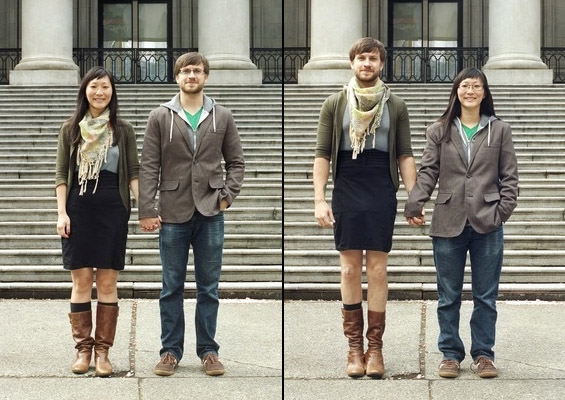 (14) Кога љубовните двојки ќе си ги заменат улогите и облеката Кога љубовните двојки ќе си ги заменат улогите и облеката