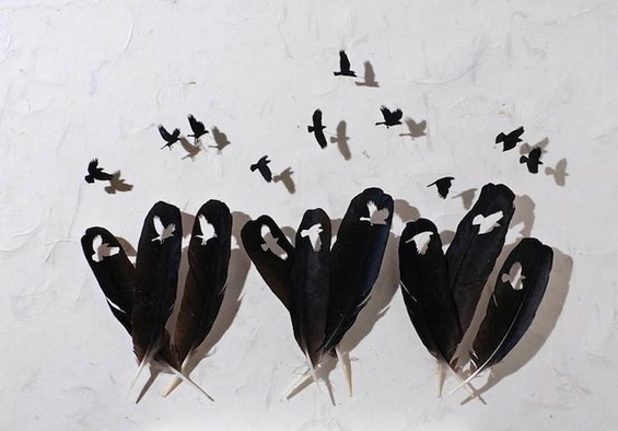 Неверојатно прецизна уметност од пердуви