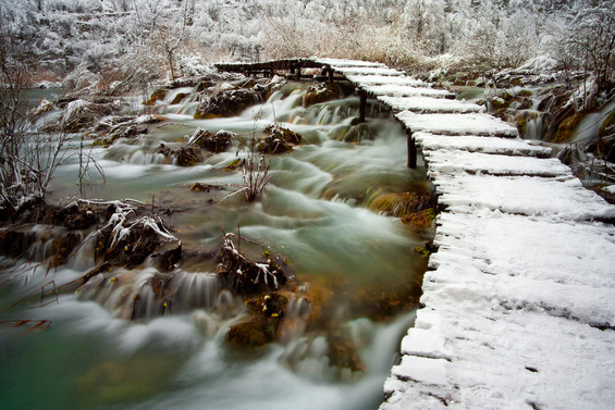 Зимската идила на Плитвичките Езера во Хрватска