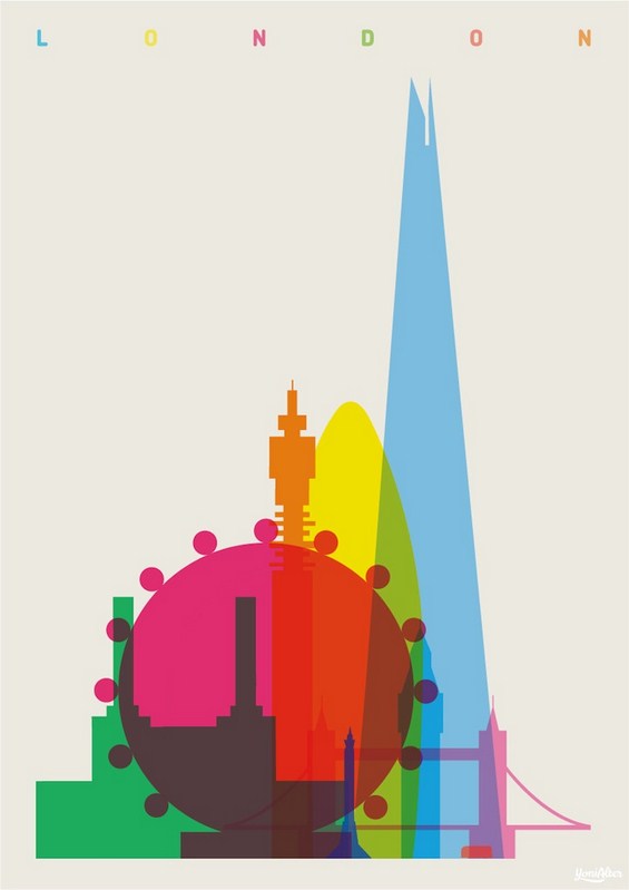 Интересни постери со обележјата на светските метрополи