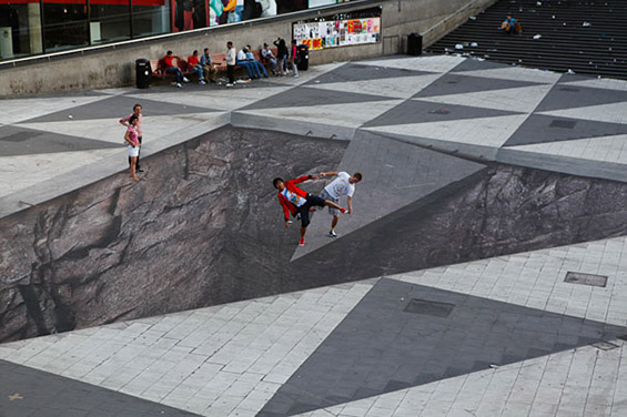 Паметни форми на интерактивна улична уметност